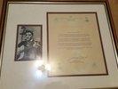 Authentic Elvis Presley autograph from his German tour framed