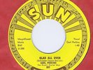 Carl Perkins 45 Glad All Over NM 1957 Rockabilly Last Single on Sun Record Label