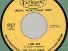 WEE WILLIE HARRIS I Go Ape / Trouble in Mind 45rpm Charlie Parker 1963 rocker
