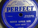 BUDDY MOSS PERFECT 80361 BLUES 78 RPM E