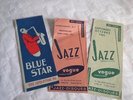Vintage Jazz record catalogues french 1950s Vouge Blue Star super rythme series