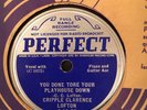 Perfect 61166 CRIPPLE CLARENCE LOFTON killer Barrel-House Blues 1935 E+ 78rpm hc