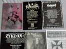 BLACK METAL FLYER NORWEGEN MISANTROPHY RECORDS GEHENNA ZYKLON COLD MEAT MORTIIS