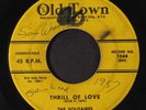 SOLITAIRES: I Really Love You So / Thrill Of Love 45 (sl warp dnap, lots of wol