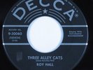Rockabilly 45 ROY HALL Three Alley Cats DECCA HEAR