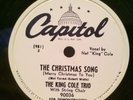 NAT KING COLE TRIO Christmas Song / Two Front Teeth '53 Capitol 10