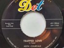 Original Keith Courvale, Trapped Love 45rpm record, guitar rockabilly RAB