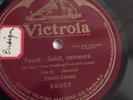 Enrico Caruso - 78rpm single 12-inch – Victrola #88003 Faust – Salut, demeure