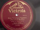 Jascha Heifetz - 78rpm single 12-inch – Victrola #74581 Moto Perpetuo