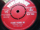 BEATLES  PLEASE PLEASE ME / ASK ME  1963 RED LABEL ORIG U.K. 45. V/G + Con