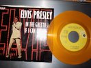ELVIS PRESLEY RCA RECORDS RELEASE 45 RECORD OF IF I CAN DREAM AND IN THE GHETTO