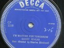 DANNY RIVERS i'm waiting for tomorrow UK DECCA 1960 RGM JOE MEEK ONE SIDED DEMO