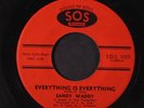 SANDY WADDY: Everything Is Everything / Secret Love 45 (Northern Soul) Soul