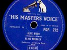 ELVIS PRESLEY  R&R  Blue Moon / I don't care if...  Schellackplatte 78rpm S9888