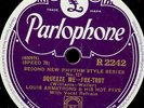 LOUIS ARMSTRONG HOT FIVE Squeeze me / Once in a while  Schellackplatte 78' X2807