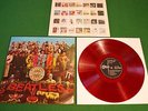 Beatles Sgt. Peppers Japan LP 1st press von 1967 red vinyl Odeon OP-8163