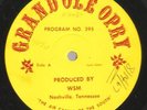 GRAND OLE OPRY #395 ROY DRUSKY/DEL REEVES/BOBBY BARE/BILLY GRAMMER WSM Radio