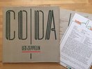 LP: Led Zeppelin - Coda UK mit D Promo Sheet in Near MINT