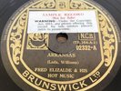 Fred Elizalde & His Hot Music - Arkansas & Sugar Step - Brunswick 78 RPM Record