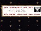 SXL 2126 UK WBG ED1 - BACH - BRANDENBURG CONCERTOS 2 & 5 - MUNCHINGER NM