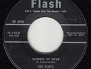 POETS - Flash 129 (black label, styrene) - Vowels of Love - 1958 DOO-WOP (orig)