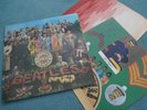 BEATLES SGT PEPPERS PMC 7027 MONO YELLOW BLACK LABEL INSERT RED WHITE INNER