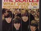 BEATLES: Nowhere Man / What Goes On 45 (PS east coast, straight opening, VG+ sl