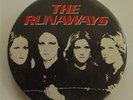 THE RUNAWAYS VINTAGE METAL PIN BADGE FROM THE 1970's JOAN JETT LITA FORD PUNK