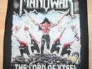 Manowar, The Lord of Steel Backpatch, printed, rar, rare