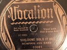 Vocalion 03081 MEMPHIS JUG BAND She Done Sold It Out 78rpm E 1934 Blues