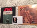 Jaws and Raiders Of The Lost Ark LP Soundtrack John Williams Signed Photo