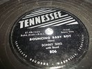 78 HILLBILLY on tennessee records #806 SONNY SIMS BOUNCING BABY BOY