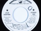 Funk Jazz 45 LALO SCHIFRIN Bullitt WARNER BROS VG+ promo HEAR