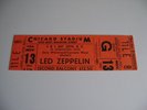 Led Zeppelin Unused Concert Ticket Chicago Stadium Nov. 13th 1980--Mint.