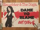SLAUGHTER & THE DOGS VINTAGE POSTER 1977 - BELONGED TO ROB GRETTON JOY DIVISION