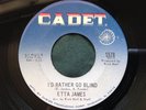 Original Northern Soul 45 : Etta James   Tell Mama   I'd Rather Go Blind   Cadet