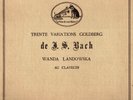 199g2. Wanda Landowska - Trente Variations Goldberg (Bach) - DisqGram DB.4908/13