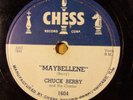 Chuck Berry Maybellene Wee Wee Hours Chess 78 RPM Record 10