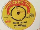 THE TENNORS - TRUE BROTHERS / SIGN OF THE TIME - UK CRAB 1969 EX archive copy