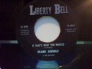 NORTHERN SOUL 45 FRANK BEVERLEY & THE BUTLERS IF THATS WHAT YOU WANTED