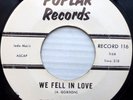 ENCHANTONES doowop POPLAR VG++ 45 WE FELL IN LOVE b/w MY PICTURE OF YOU ws463