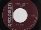 R&B 45 - J.B. Lenoir - Daddy Talk To Your Son - Checker - VG+ mp3