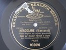 Maurice Renaud Massenet Mozart Gramophone Monarch 12