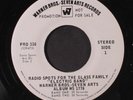 GLASS FAMILY: Radio Spots For The Lp Electric Band 45 (dj, company sleeve, rare