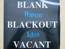 POISON IDEA Blank Blackout Vacant UK vinyl LP with 7