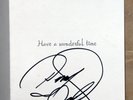 DONNY OSMOND signed Christmas Card - Genuine Autograph - Christmas THE OSMONDS