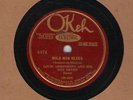 78 rpm Louis Armstrong Hot Seven small red OKeh 8474 Wild Man Blues in E- Hear