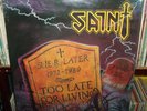 Sealed  Saint Too Late for Living 1988  Pure Metal Records Record Christian 