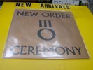 rare new order 45 picture sleeve ceremony australian issue 7 inch single