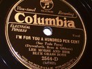 Store-Stock Viva-Tonal Columbia 2564-D Lee Morse & Her Blue Grass Boys (NYC 1931